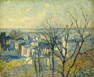 Från hustaken; Sur les Toits, 1890-95 av Maximilien Luce