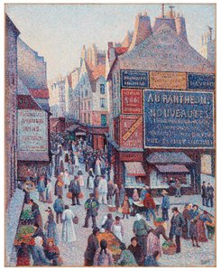 Rue Mouffetard av Maximilien Luce