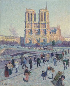 Quai Saint-Michel och Notre-Dame av Maximilien Luce