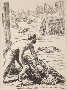 Nio namnlösa tryck av politiska ämnen av Maximilien Luce