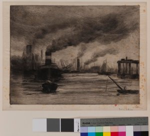 Rotterdams hamn av Maximilien Luce
