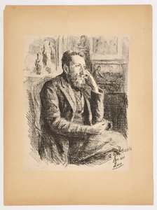 Porträtt av Georges Lecomte av Maximilien Luce