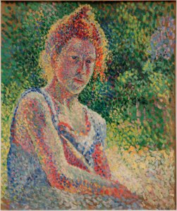 Porträtt av en ung kvinna av Maximilien Luce