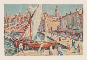 Saint Tropez av Maximilien Luce