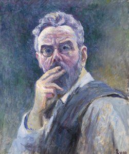 Självporträtt med cigarett, ca. 1905. av Maximilien Luce