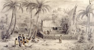 Village en Ocean av Maximilien Radiguet