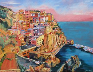 En färgsprakande italiensk kustby av Maxine Shore