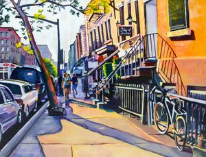 Soliga City Street av Maxine Shore