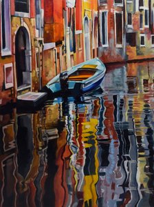 Den livliga båtturen i Venedig av Maxine Shore