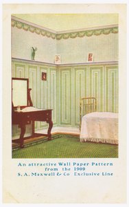 Vykort, Trade Card -annons av Maxwell and Co. S.A.