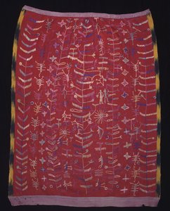 Cofradia textil, möjligen ett förkläde för en Kristusfigur, ca 1920-1940 (bomull och siden) av Mayan Mayan
