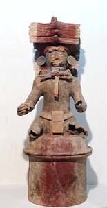Rökelsebrännare, från Copan, Honduras, Centralamerika, sen klassisk period (600-900 e.Kr.) (terrakotta) av Mayan Mayan