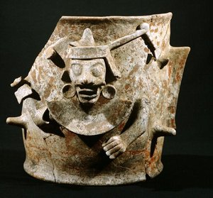 Rökelsebrännare, från Iximche, Guatemala, postklassisk period (900-1521) (lergods) av Mayan Mayan