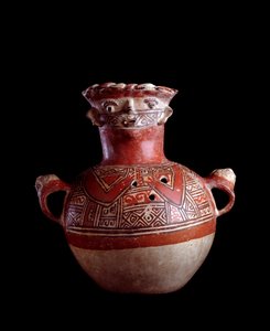 Förcolumbiansk konst, Maya-civilisation, postklassisk period: zoomorf gravurna av lera. Från Old Mixco, Chimaltenango, Guatemala. Guatemala, Nationalmuseet för arkeologi och etnologi - förcolumbiansk konst, Maya-civilisationen, postklassisk period (ca 6 e  av Mayan Mayan