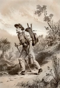 Grävare på luffaren, Australien, 1879.