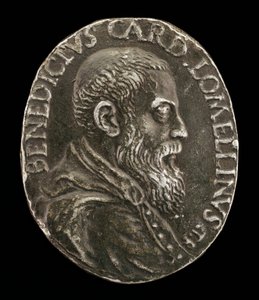 Benedetto Lomellini av Genua, 1517-1579, kardinal 1565 [framsidan]. av Medallist T.R.