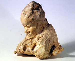 Head of a Man (vax på gips)