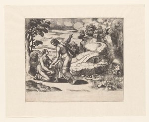 Venus skickar Psyche till en brunn som bevakas av drakar