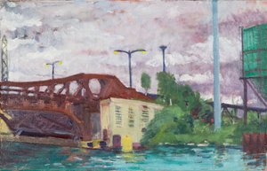 Bridge Over the Cal Sag Canal, 2014 (olja på duk)