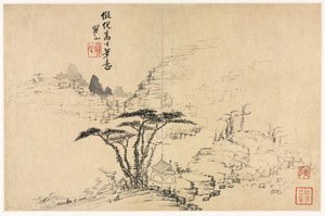 Landskap i olika stilar efter gamla mästare, 1690. av Mei Qing
