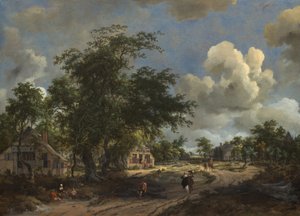 En utsikt över en motorväg, 1665.