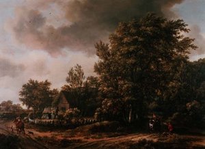 Landskap av Meindert Hobbema