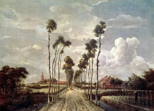 Avenyn vid Middelharnis av Meindert Hobbema