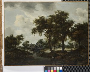 The Water Mill (The Trevor Landscape) (olja på duk) av Meindert Hobbema