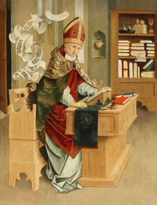 St Ambrosius av Meister von Mondsee