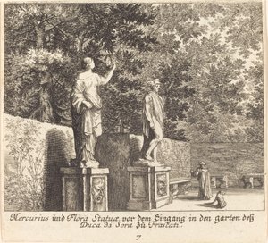 Statyer av Merkurius och Flora, Dukedi Soras trädgårdar, Frascati