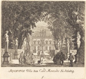 Villa Aquaviva av Melchior Küsel after Johann Wilhelm Baur