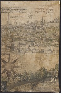 Prospekt av Konstantinopel, blad 12, Melchior Lorck, 1559 av Melchior Lorck