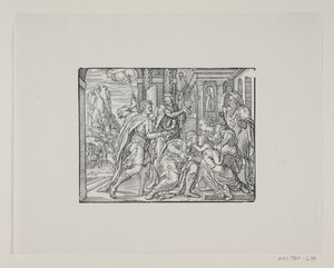 Tillbedjan av Magi av Melchior Lorck