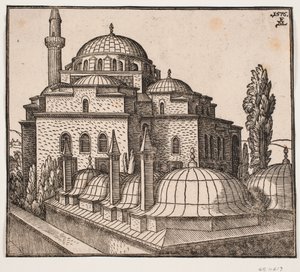 Atik Ali Pasha-moskén i Istanbul av Melchior Lorck