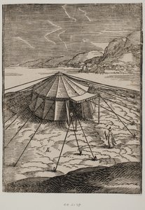 Turkiskt militärtält av Melchior Lorck