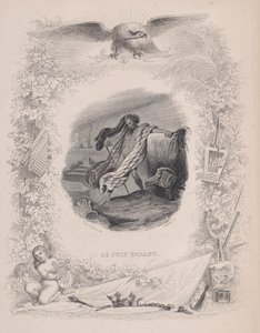 Den vandrande juden, ur Bérangers sånger, 1829. Skapare: Melchior Péronard, Joubert. av Melchior Péronard, Joubert