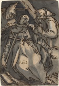 Sankt Euphrosyne av Melchior Steidl after Abraham Bloemaert