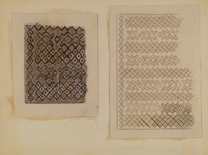 Material Vävd av Cat-tails, ca. 1935. av Melita Hofmann