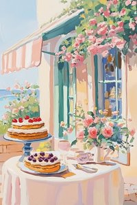Franskt dessertcafé