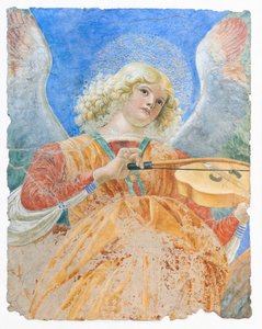 Musikskapande änglar, omkring 1480 (fresk)