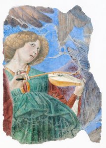 Musikskapande änglar, omkring 1480 (fresk)