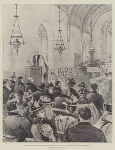 Öppning av den restaurerade kyrkan i Shernbourne av HKH Prinsen av Wales, 24 december