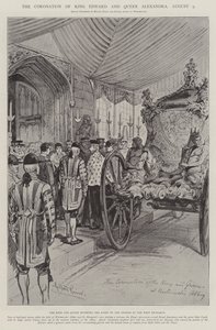 Kung Edwards och drottning Alexandras kröning, 9 augusti av Melton Prior