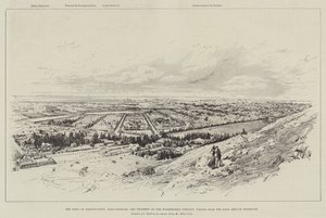 Staden Doornfontein, Johannesburg, Waterworks Company:s egendom, sett från High Service Reservoir av Melton Prior