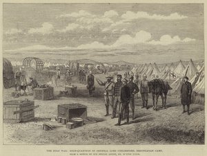 Zulukriget, General Lord Chelmsfords huvudkvarter, Erzungayan Camp av Melton Prior