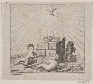 Danska:  Vignet till N. E. Balle "Theses Theologica" av Meno Haas