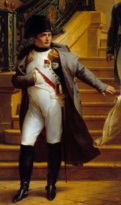 Kejsar Napoleon I (1769-1821) besöker Palais-Royal, säte för Tribunatet, och vägrar planerna från arkitekterna Beaumont och Fontaine den 5/08/1807, detalj av målningen av Merry Joseph Blondel (1781-1853) 1834 Sön . 2,27x1,63 m Palais Royal, Paris- The av Merry Joseph Blondel
