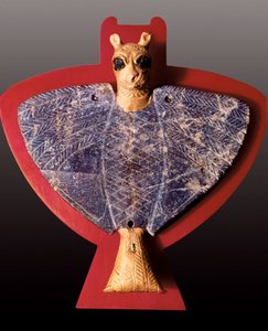Mesopotamien:" Örn med lejonhuvud "Statyett från Ur-dynastins Tresor (skulptur) av Mesopotamian Mesopotamian