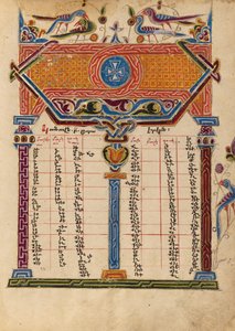 Canon tabellsida av Mesrop of Khizan
