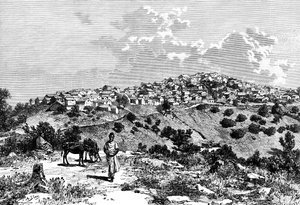 En kabylsk by, Nordafrika, 1895.